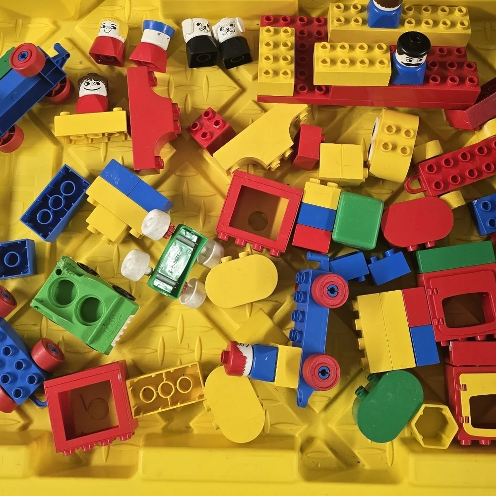 Lot of Vintage DUPLO LEGOs With Figures